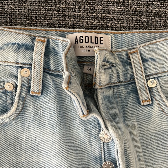 Agolde Quinn Denim Skirt (size 24) - Picture 4 of 4